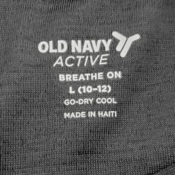 Old Navy Active Breathe On Long Sleeve Tee Boys Sz L (10-12) - Picture 4 of 5